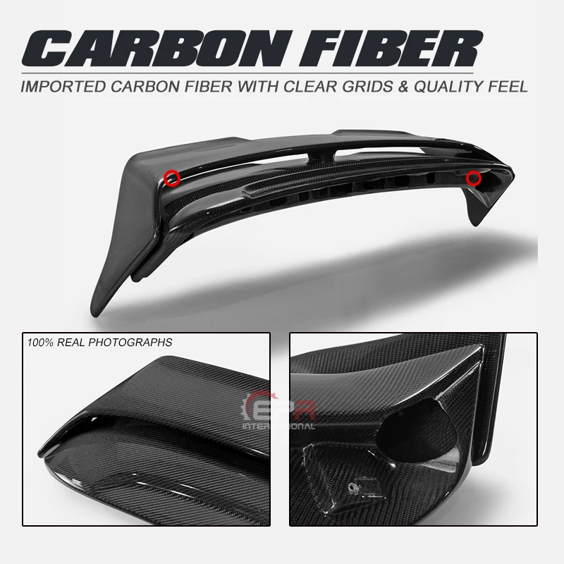 

Car-styling For F56 Mini Cooper S DAG Style Carbon Fiber Rear Wing Set Glossy Finish Drift Spoiler Kit Fibre Tuning Splitter