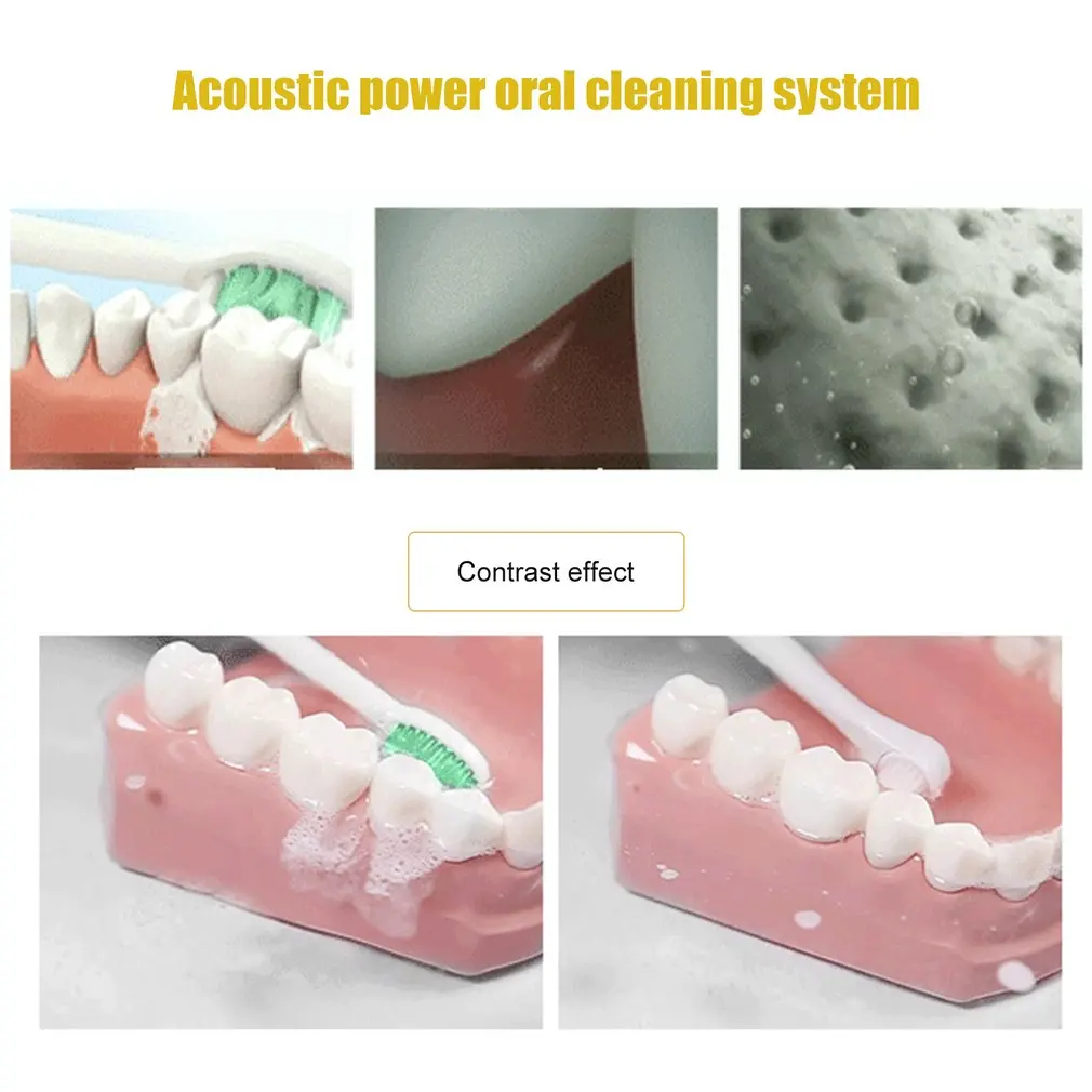 D6 Ультразвуковая электрическая зубная щетка USB зарядка перезаряжаемая