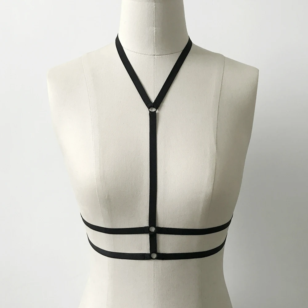 Сексуальные женские эластичные ожерелья бикини открытый бюстгальтер Бандажное