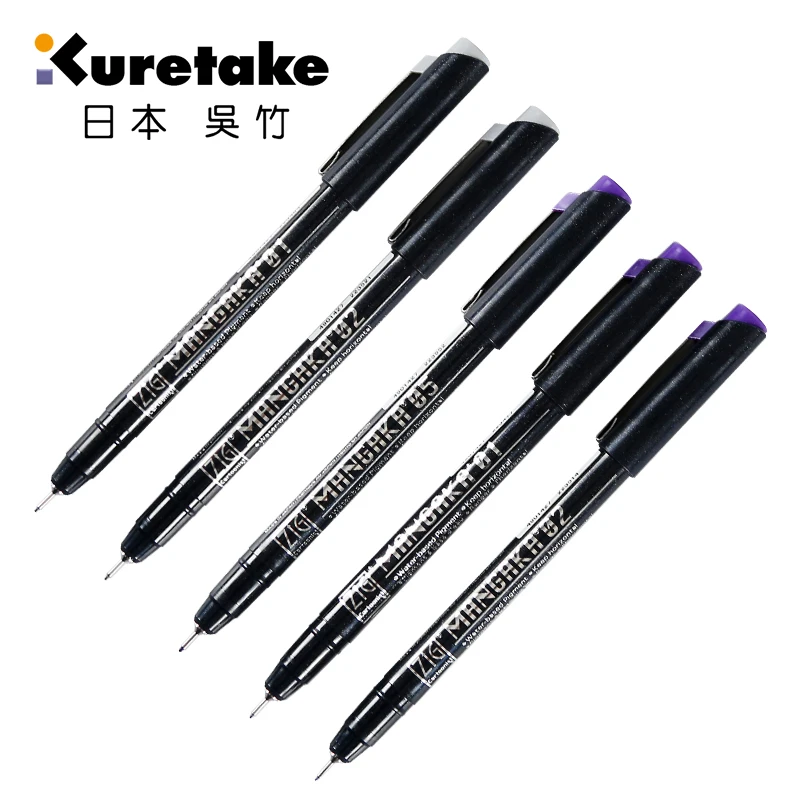 Japan Kuretake Fine Line Pen Needle Waterproof 1PCS | Канцтовары для офиса и дома