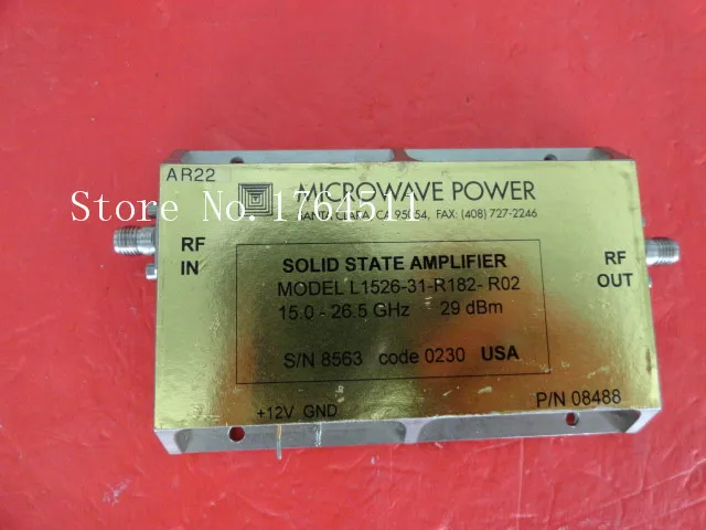 [BELLA] MICROWAVE POWER L1526-31-R182-R02 15.0-26.5GHz amplifier | Электронные компоненты и принадлежности