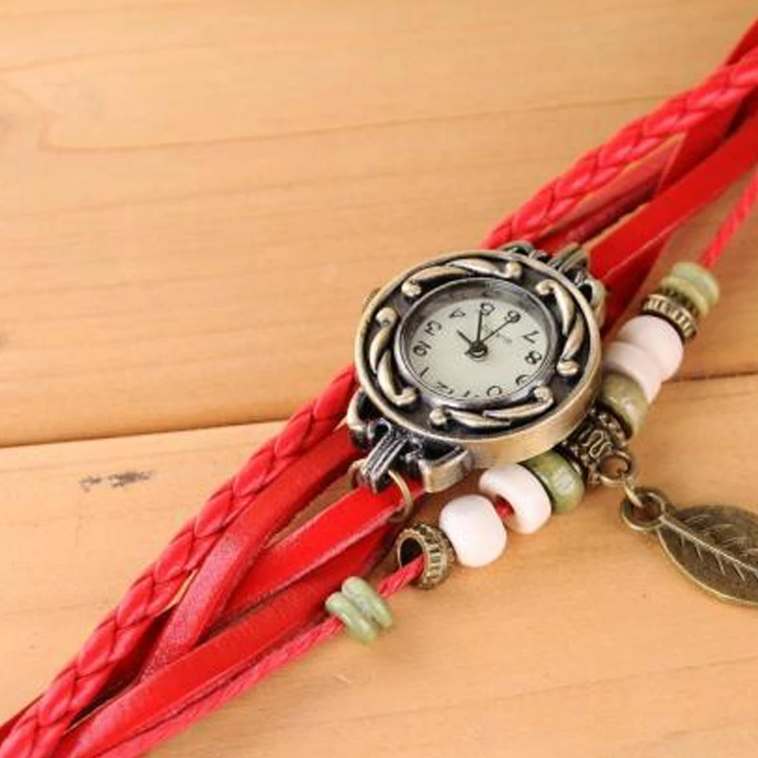 Новинка 2017 Лидер продаж кожаные старинные часы из коровьей кожи женские