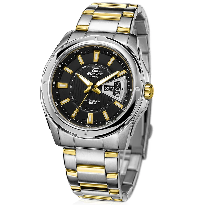 Casio Edifice часы кварцевые наручные Бизнес Мужские топ модный бренд настольные EF 129D 1A