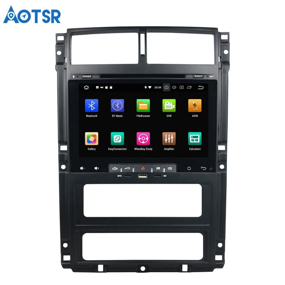 Автомобильный DVD плеер Aotsr Android 8 0 7 1 С GPS навигацией для Peugeot 405 мультимедийный