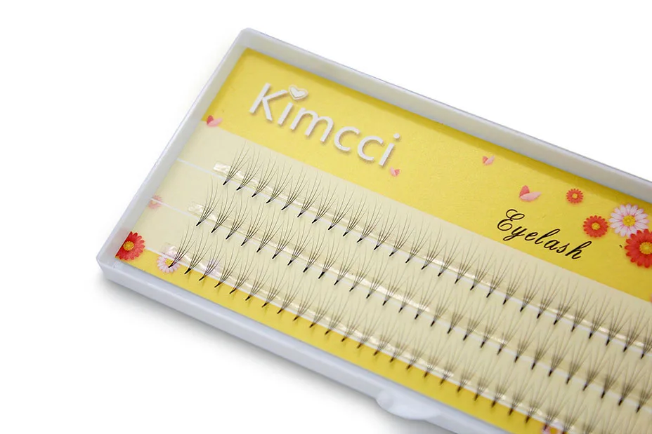 Kimcci 1 коробка большая емкость 90 пряди 4D наращивание ресниц 3D объем настоящая норковая полоса ресницы индивидуальные ресницы натуральный стиль
