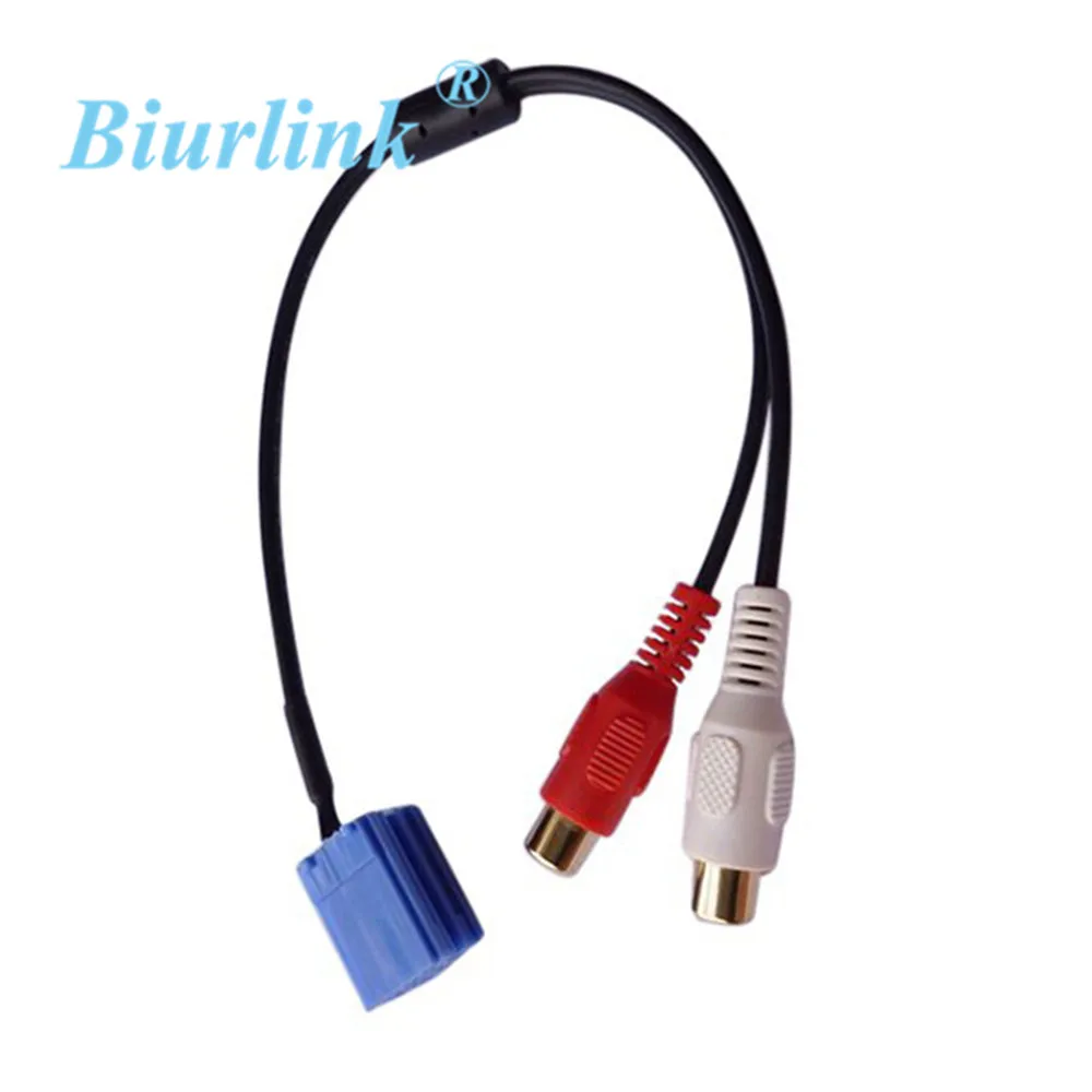 Biurlink автомобильный радиоприемник RCA к MINI ISO 8Pin разъем кабель адаптер для VW Audi 5