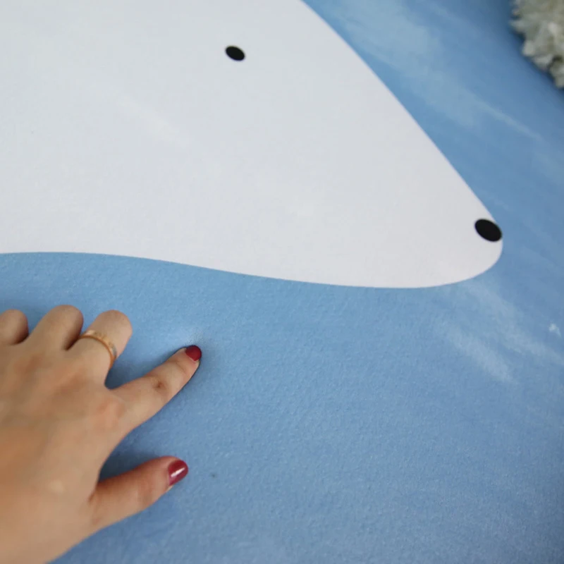 Детский мультяшный медведь круглый ковер компьютерный стул напольный коврик