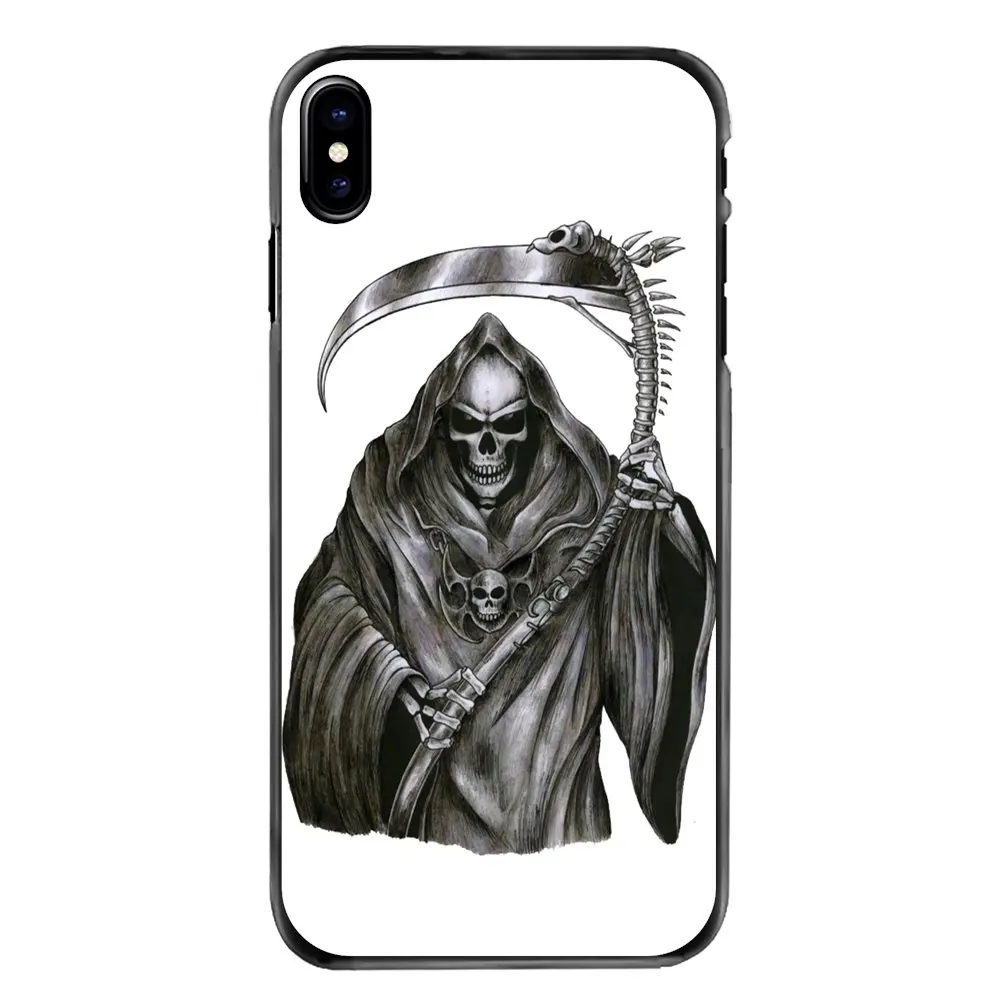 Grim Reaper Череп Скелет для Huawei P7 P8 P9 P10 Lite Plus 2017 2016 Honor 5C 6 4X 5X Mate 8 7 9 аксессуары чехол