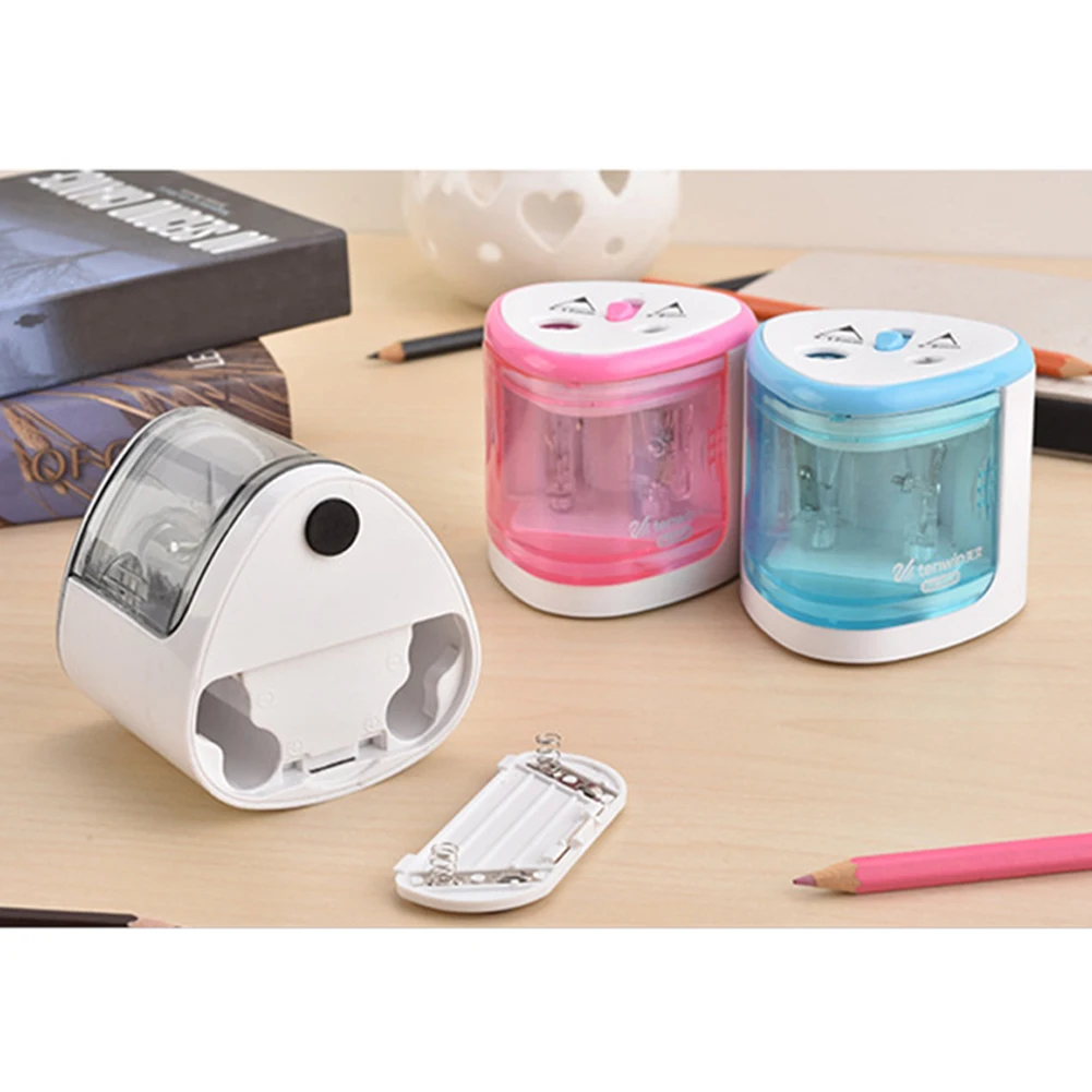 Automatic Electric Touching Switch Pencil Sharpener /Pink/Silver Office School Student Supply Drop Shipping ~3 | Канцтовары для