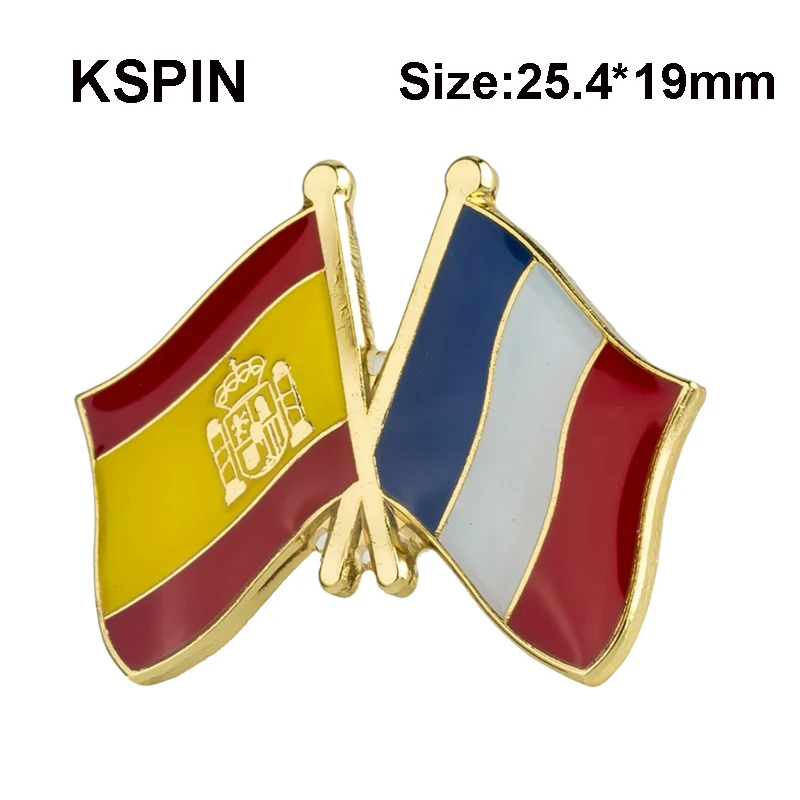 Новая Зеландия Нидерланды дружба флаг брошь значки для одежды в значках