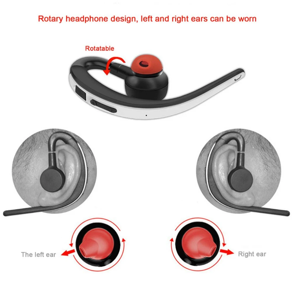 Новый комплект юного джентльмена Bluetooth наушник на одно ухо Спорт гарнитура