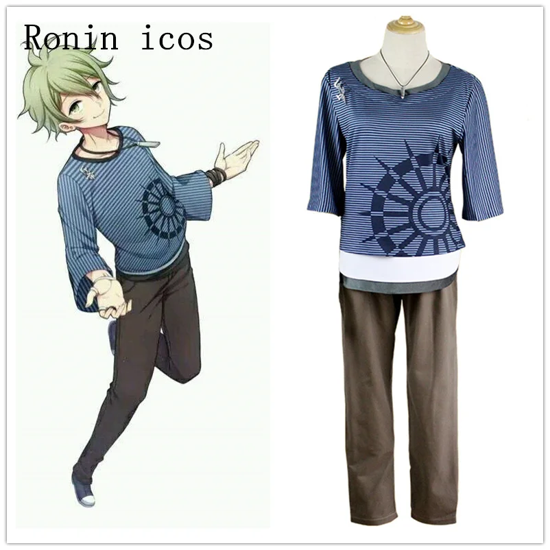 Аниме Danganronpa V3 Rantaro Ямамай Косплэй костюм полный комплект униформы V3-убийства