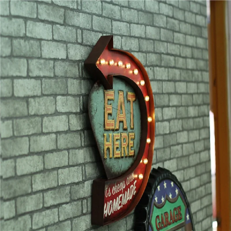 Винтажный светодиодный неоновый знак Cerveja Beer Lightbox потертый шик кастет из латуни