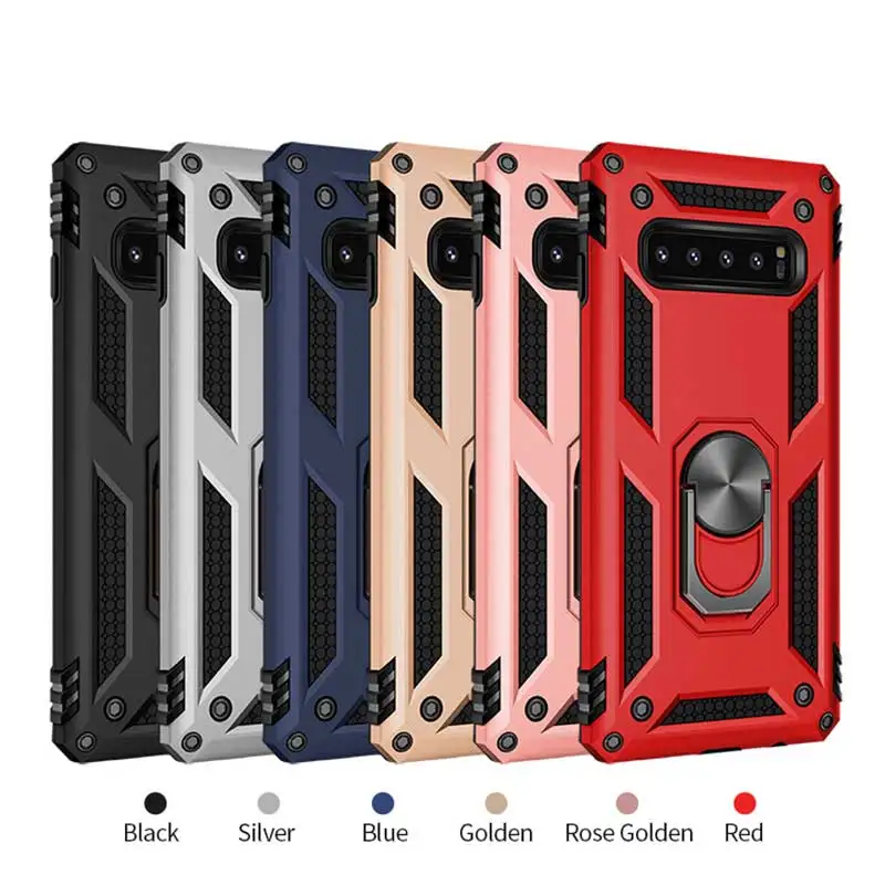 Противоударный чехол с подставкой для Samsung Galaxy S8 S9 S10 S10E Plus A6 A7 A8 A9 2018 Note 8 9 J3 J4 J6 J7
