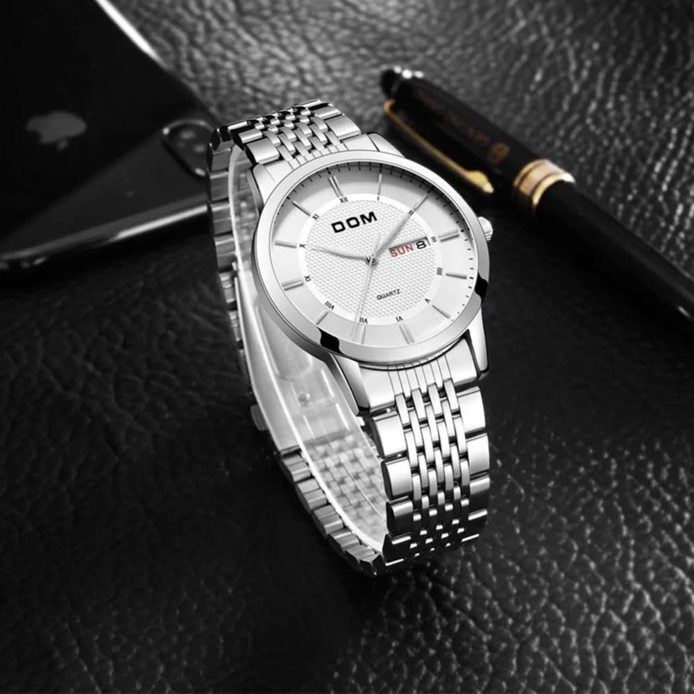 Часы наручные reloj tag мужские с браслетом брендовые дизайнерские Серебристые