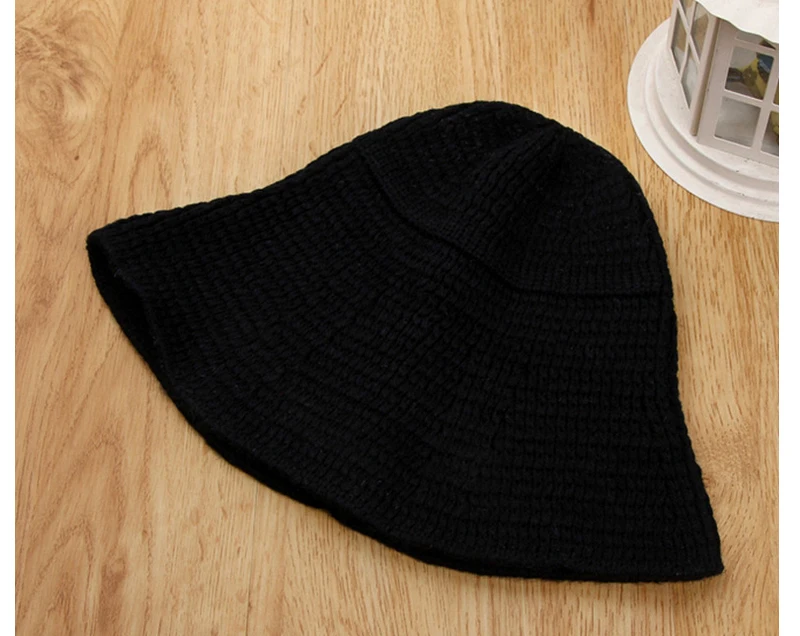 Fahion Hats for Girls Winter Knitted Children's Large Flower Shape Wool Cap Baby Girl Clothing Accessories 1-5 Y | Детская одежда и