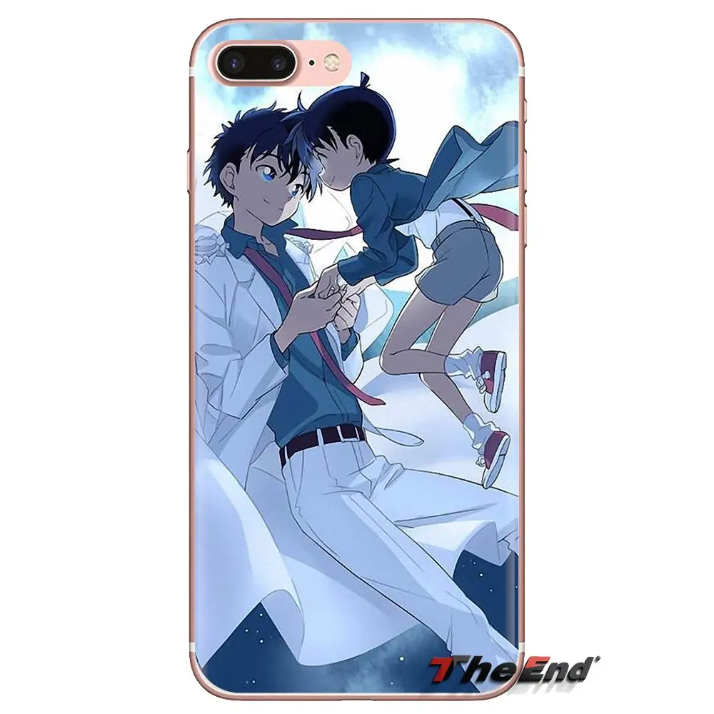 Силиконовый чехол-кошелек Edogawa Conan Closed Detective для Samsung Galaxy S3 S4 S5 Mini S6 S7 Edge S8 S9 S10 Plus Note 3