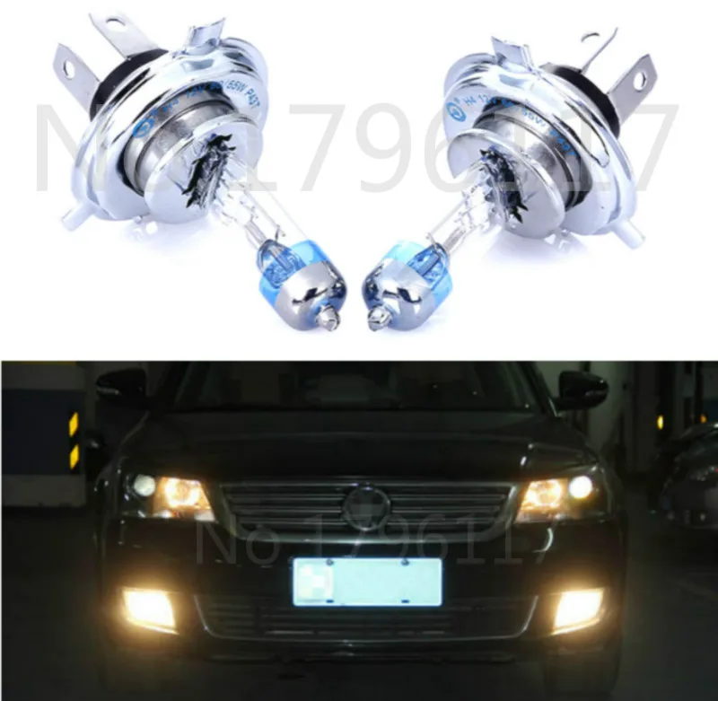 

2x H4 9003 HB2 12V 60W / 55W Super Bright 4300K Xenon Yellow Car Head Light Bulbs Fog Lamp Bulb Auto Car Headlights Light Source