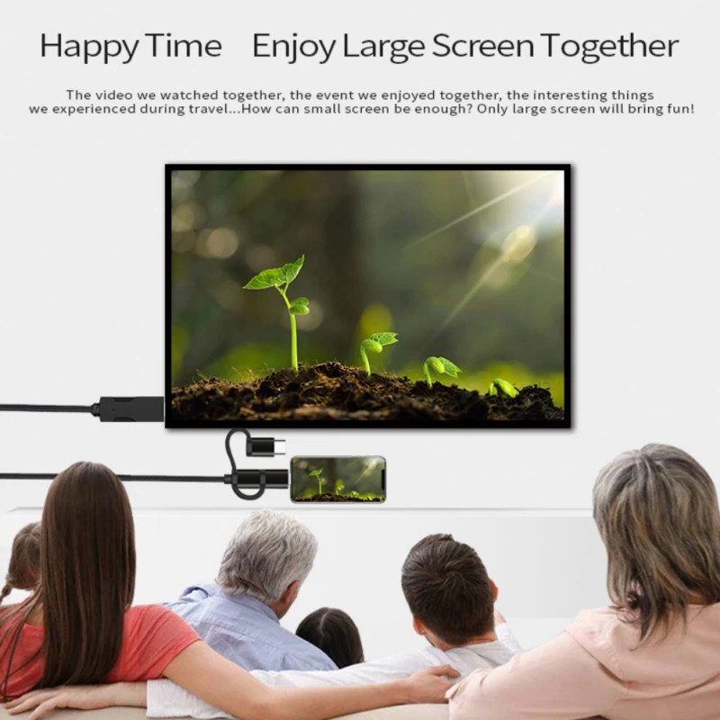 3-в-1 проводной экранный преобразователь 4K высокой четкости разъем Plug-and-игровой