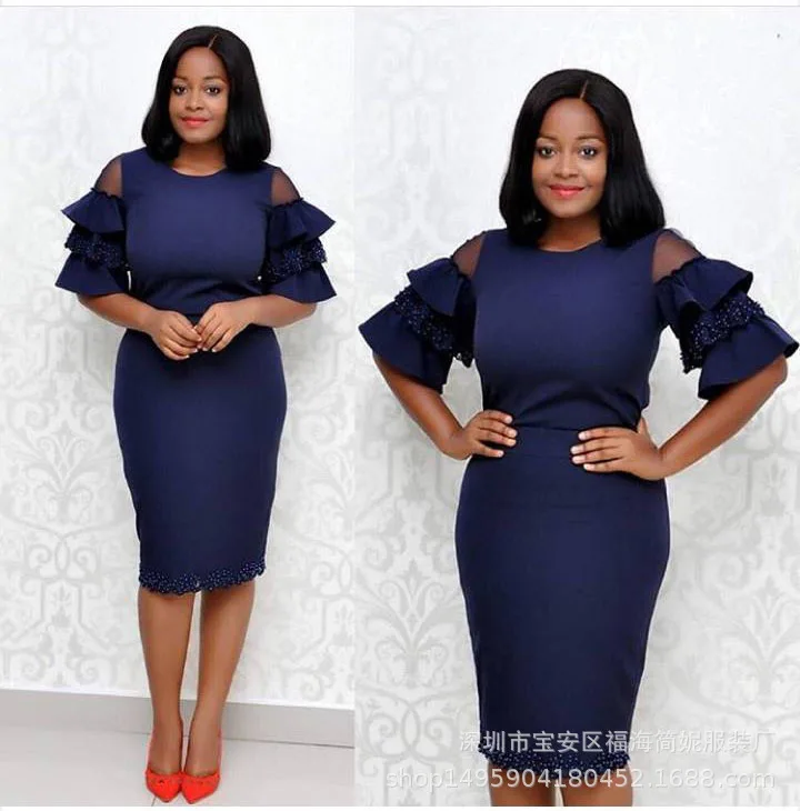 

2019 new summer fashion style african women dress