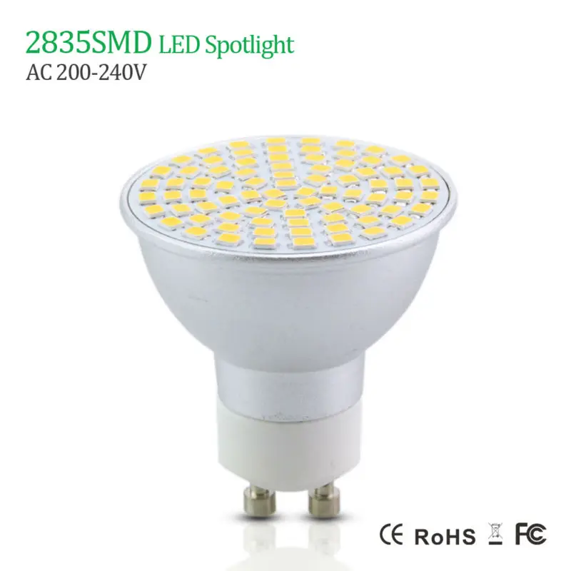 3W 5W 7W AC 220V Dimmable GU10 Led Lamp Aluminum Body SpotlightSMD2835 GU 10 LED Bulbs for Home Energy Saving Lamparas | Лампы и