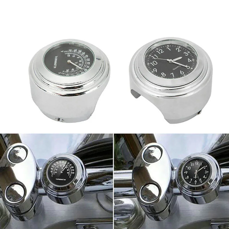 7/8 &quot1&quot руль часы термометр для VStar XVS 650 900 1100 / Honda Shadow Spirit Aero Ace VT 750 Kawasaki