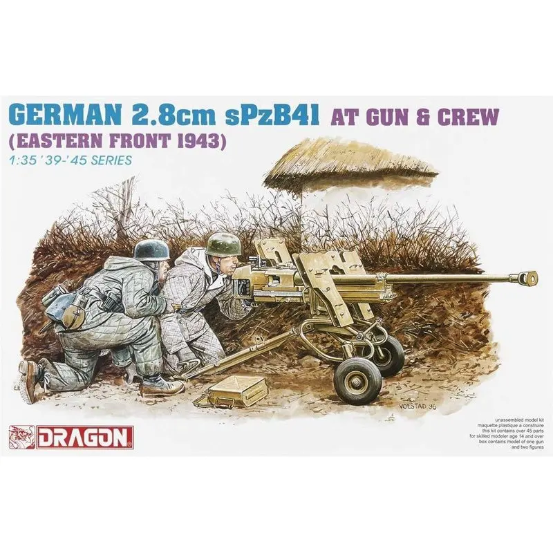 DRAGON 6056 1/35 немецкий 2 8 см sPzB41 AT Gun w/Crew (Eastern Front 1943) набор моделей|Наборы для сборки