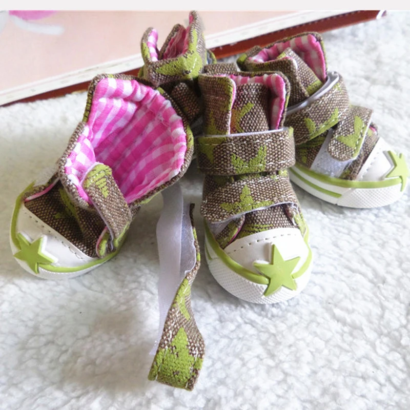 4 шт./компл. обувь для щенков домашних питомцев Спортивные Повседневные