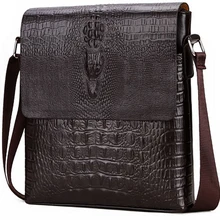 men briefcase bag Crocodile messenger bags for men crossbody shoulder bag Alligator male ipad Tablet PC IPAD handbag mens bags