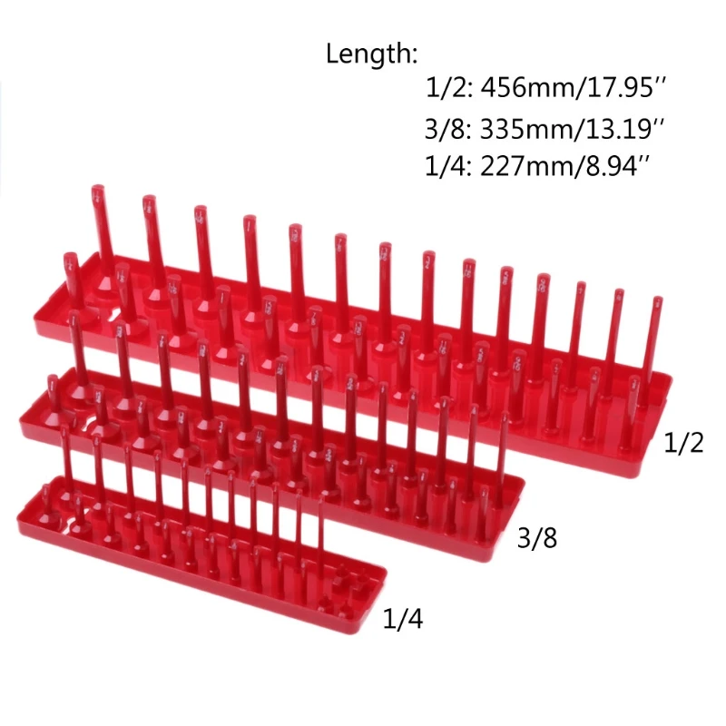 Hansen Socket Organizer Holder подносы для хранения-1/4 3/8 1/2-SAE или метрические | Инструменты