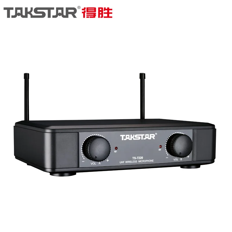 Беспроводная двойная ручная микрофонная система Takstar черный цвет UHF для