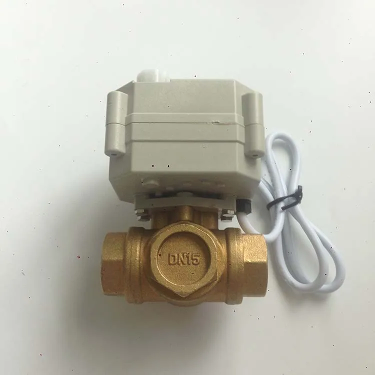 Латунный Мини-клапан DN15 G1/2 &quotBSP с приводом для мотора электрический шаровой кран