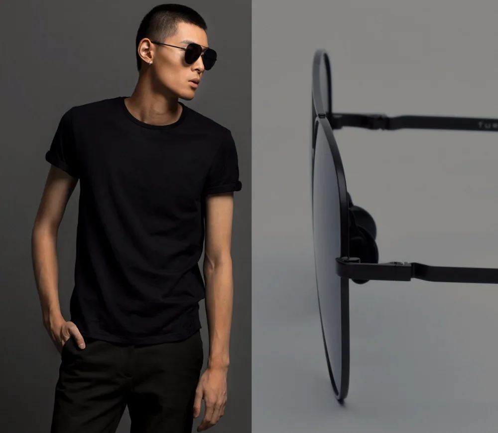 Xiaomi Mijia Turok Steinhardt TS брендовые поляризованные солнцезащитные очки из нержавеющей стали с зеркальными линзами UV400 Солнцезащитные очки для путешествий для мужчин и женщин