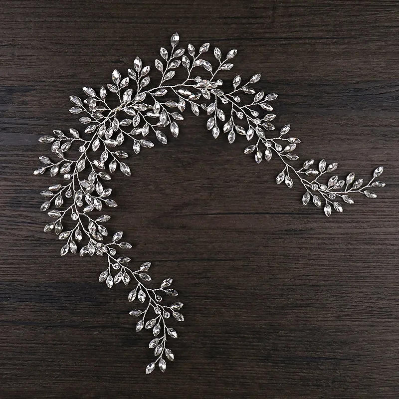 

Shiny Crystal Wedding Bridal Headband Rhinestone Hair Vine Hair Accessory