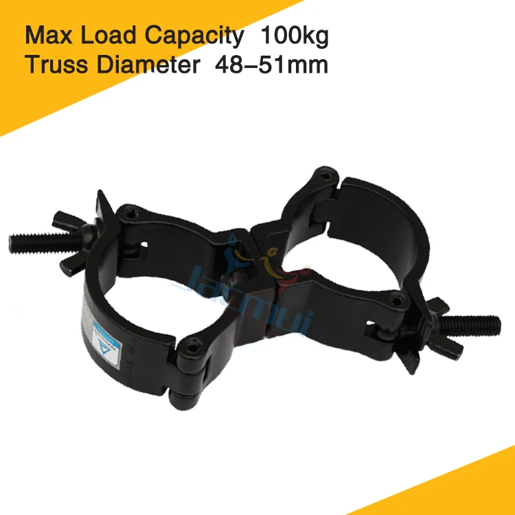 

Professional Lights Hook 10Pcs 2" Load 100kg 360 Degrees Swivel Clamp For Stage Truss Pipe