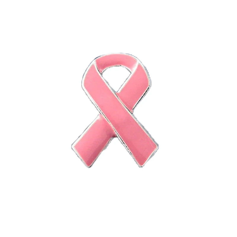 

100 шт./лот, розовая лента, информирование о раке груди, отворот