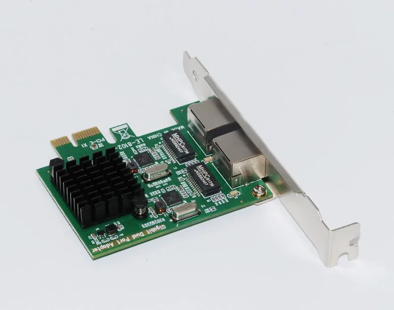 Высокое качество сетевая карта Gigabit Ethernet PCI Express 1000 м PCIE 2 порта RJ45 NIC сервер Lan