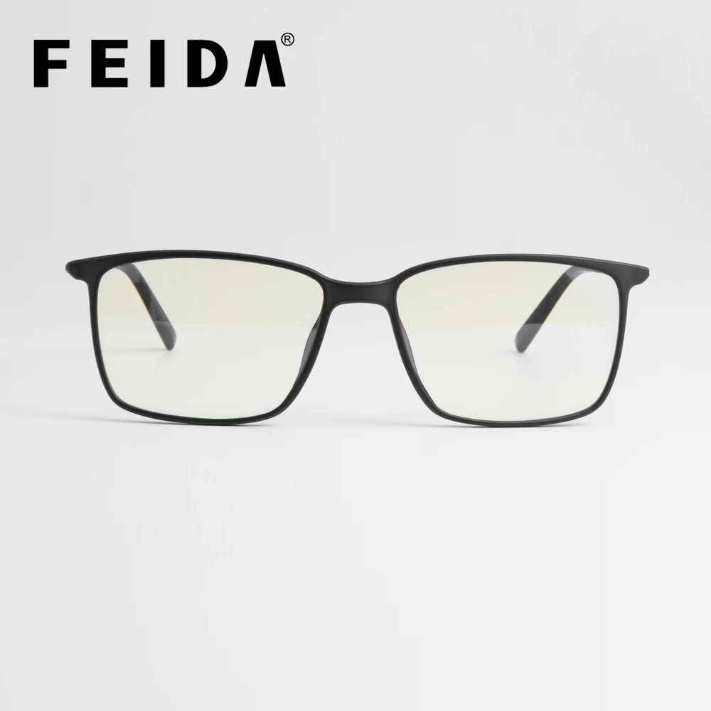 Квадратные компьютерные очки FEIDA стекло с защитой от сисветильник прозрачные
