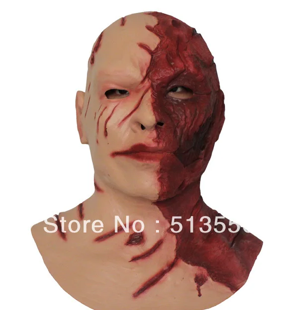 

MENS SCARY ZOMBIE MUTANT FACE DELUXE LATEX HALLOWEEN FANCY DRESS COSTUME MASK