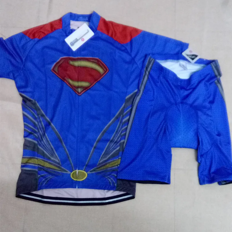 Лидер продаж Супермен Велосипеды Джерси ropa ciclismo hombre велосипед игрока Майо Велосипеды комплекты «Капитан Америка» Спортивная одежда