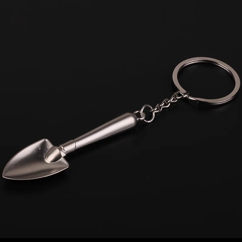 

100pcs/lot Novelty Mini Shovel Wrench Keychains man woman mini key ring creative style shovel ker ring