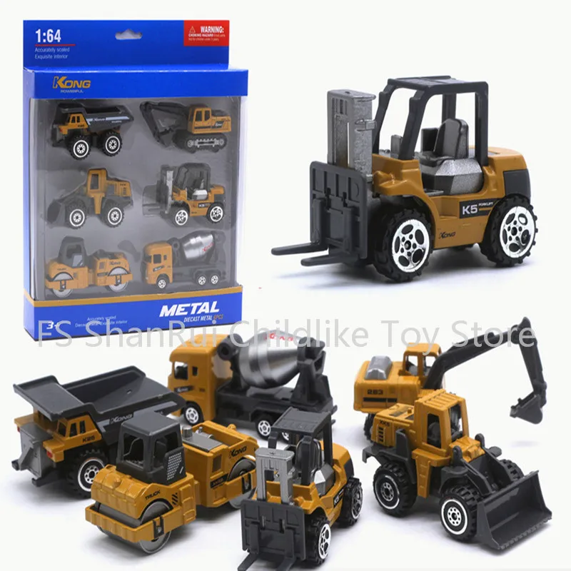 

1:64 металлическая инженерная конструкция, модель автомобиля, игрушки для детей