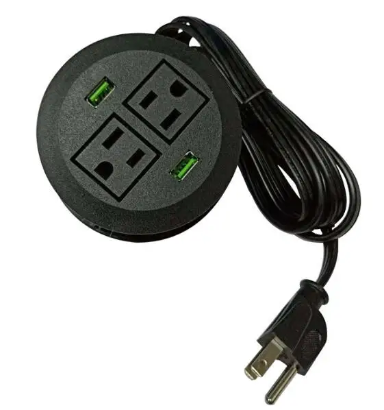 

Desk socket insert the power grommet through the hole and put back the ring underneath the table, so it can fixate you grommet