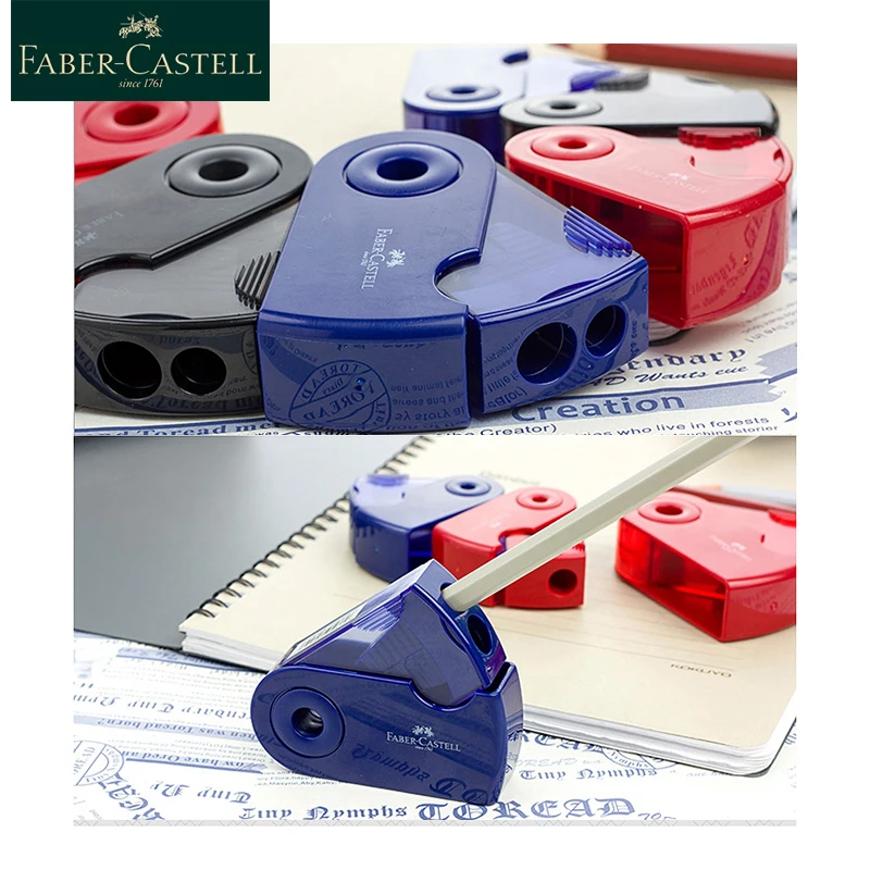 FABER CASTELL точилка для карандашей с одним отверстием и двумя отверстиями двойная