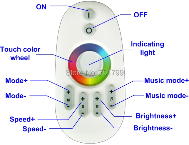 2.4Ghz RF LED RGB Music ControllerDC12-24V input3A*3CH output | Лампы и освещение