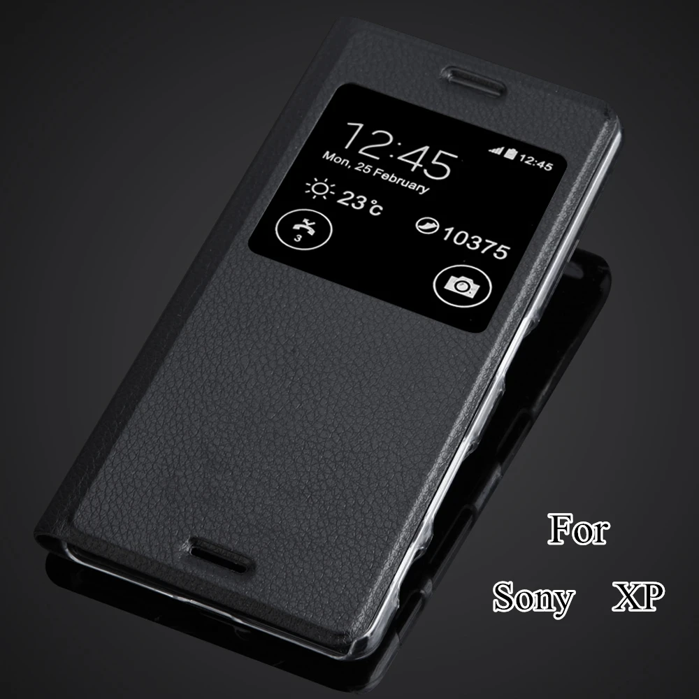 Роскошный модный чехол для телефона XP Fundas кожаный sony Xperia X Performance F8131 F8132 откидной