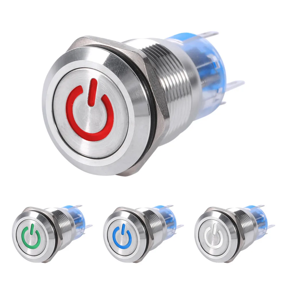 Автомобильный Styling19mm 12V LED водонепроницаемый из нержавеющей стали автомобильная