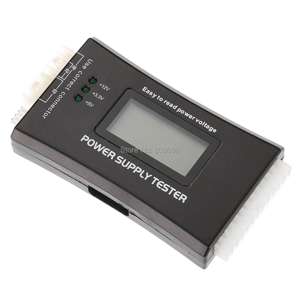 Цифровой тестер блока питания для ПК с ЖК дисплеем 20/24 Pin 4 PSU SATA HDD ATX BTX ITX HD|tester