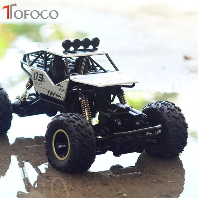 TOFOCO сплав четыре колеса Rc автомобиль восхождение Байк Багги Радио пульт дистанционного Управление высокое Скорость гоночный автомобиль модель игрушки для детей