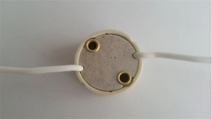 Pottery and Porcelain gu10 base lamp bulb holder with fittings 100mm wire led gu 10 test adapter | Лампы и освещение